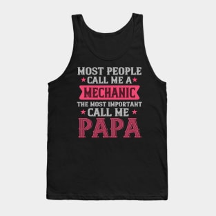 Mechanic Papa Tank Top